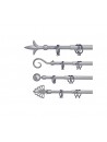Barra METAL ext 120x210 plata 51