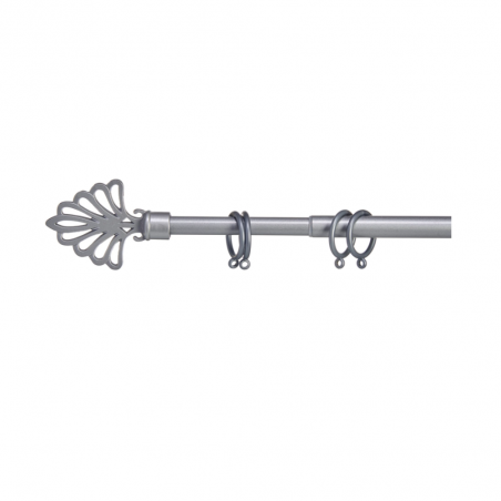 Barra CORTINA surtido 120-210 plata