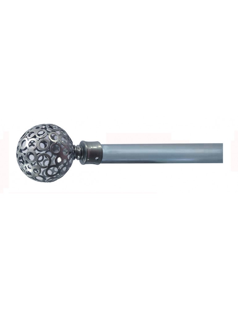 Barra cortina DOBLE ext 120x210 plata