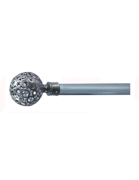 Barra cortina DOBLE ext 120x210 plata