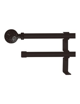 Barra cortina DOBLE ext. 120x210 negro