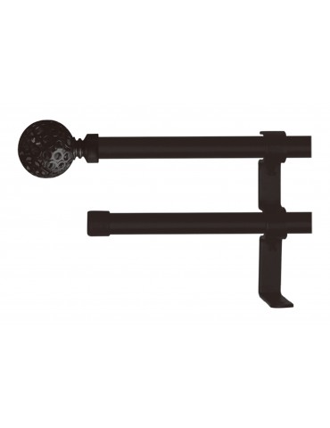 Barra cortina DOBLE ext. 120x210 negro