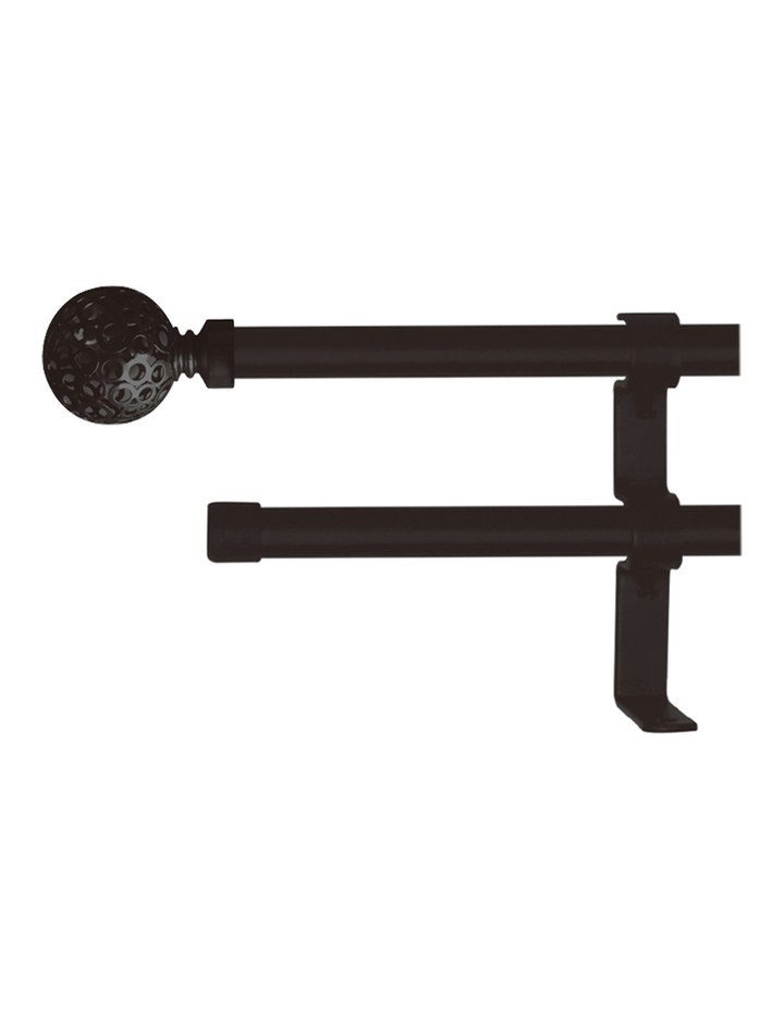 Barra cortina DOBLE ext. 120x210 negro