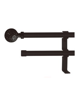 Barra cortina DOBLE ext. 160x310 negro
