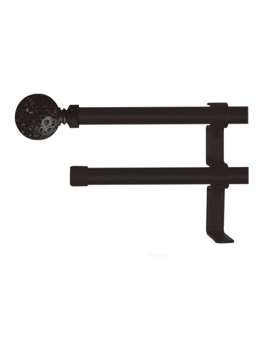 Barra cortina DOBLE ext. 160x310 negro