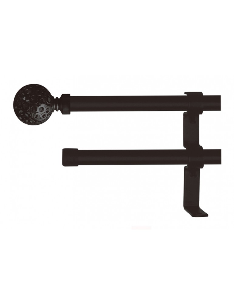 Barra cortina DOBLE ext. 160x310 negro