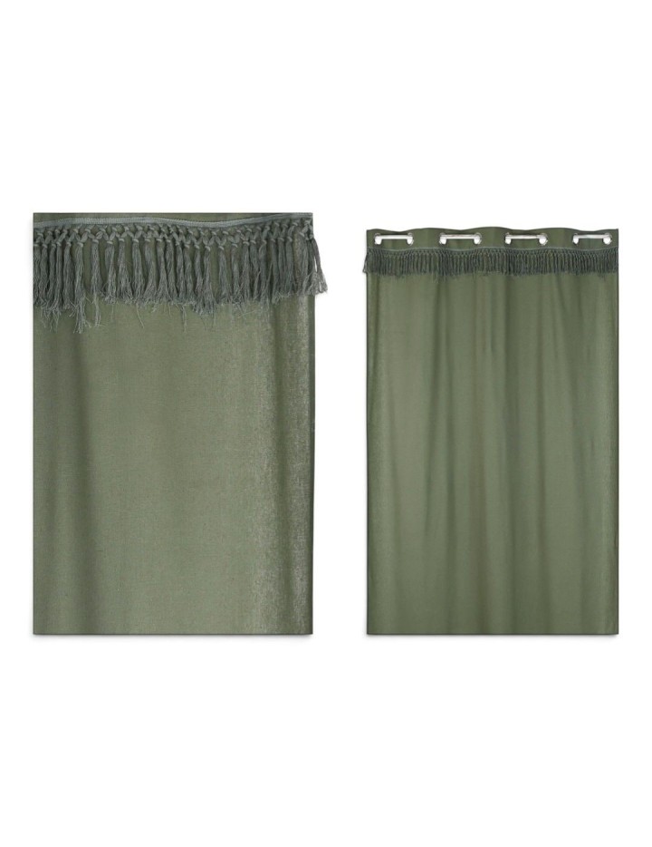 Cortina 383 FLECOS verde