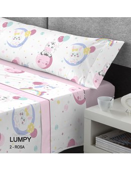 Juego sábanas infantil LUMPY coralina