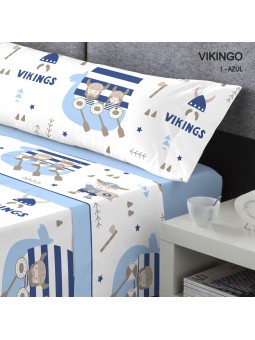 Juego sábanas infantil VIKINGO coralina