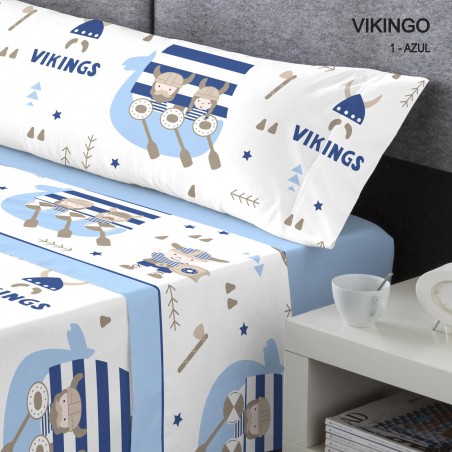 Juego sábanas infantil VIKINGO coralina
